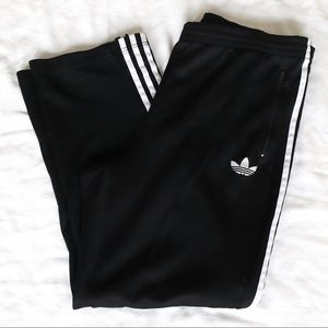 Adidas Men’s Black + White Stripe Sweatpants